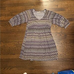 Chevron Patterned Dress